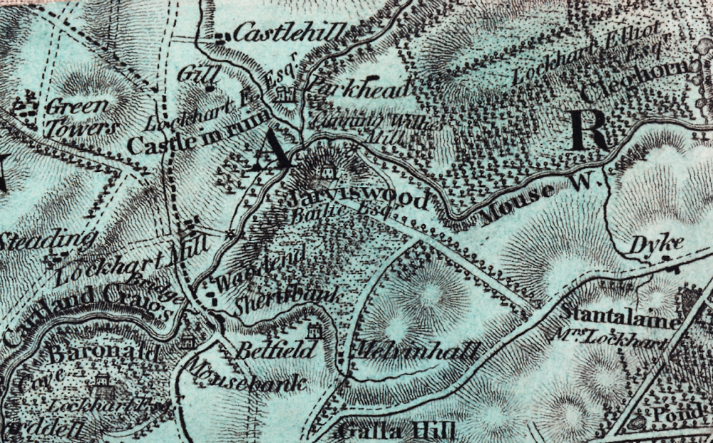 Jerviswood on the 1816 Forrest map